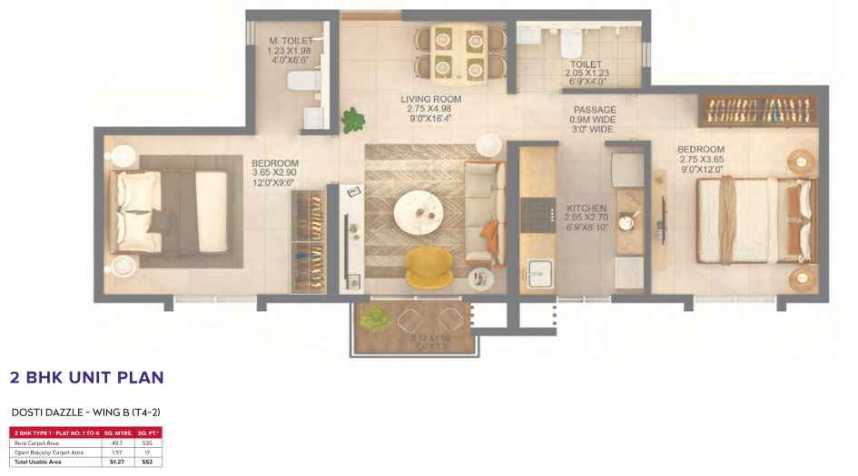 Dosti-Greater-Thane-Floor-Plan-552